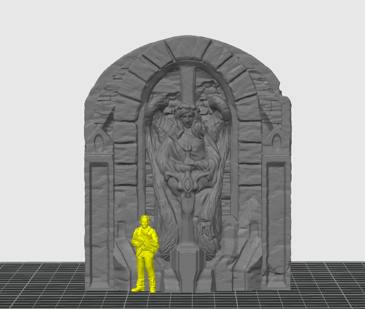 Altar and Angel | 28mm - 40mm Scale | Holy Terrain | Scatter | EC3D