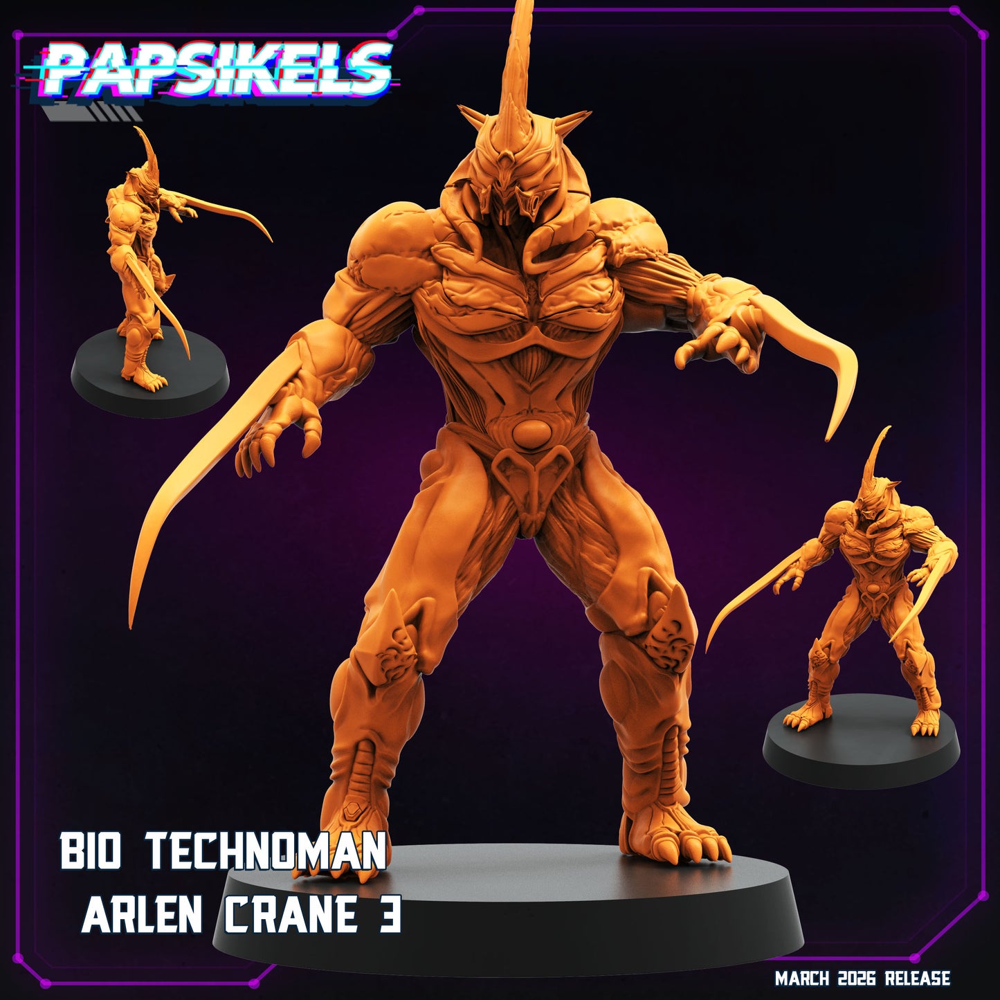 BIO Technoman Arlen Crane - 32mm Scale Guyver Proxy | Papsikels