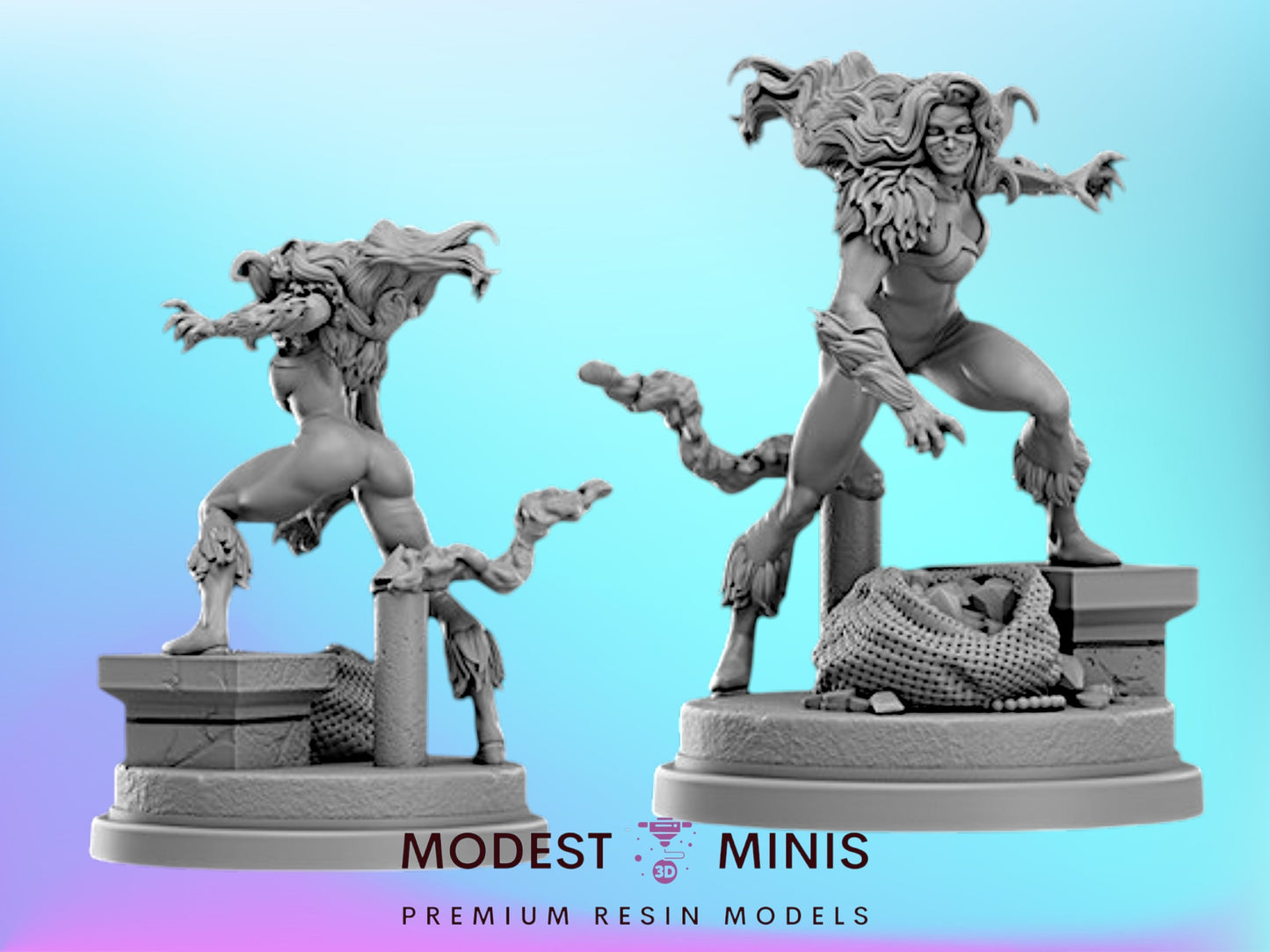 Master Thief | Black Cat 32mm - 40mm Mini | Crisis Protocol Proxy | Superhero | Hall of Heroes