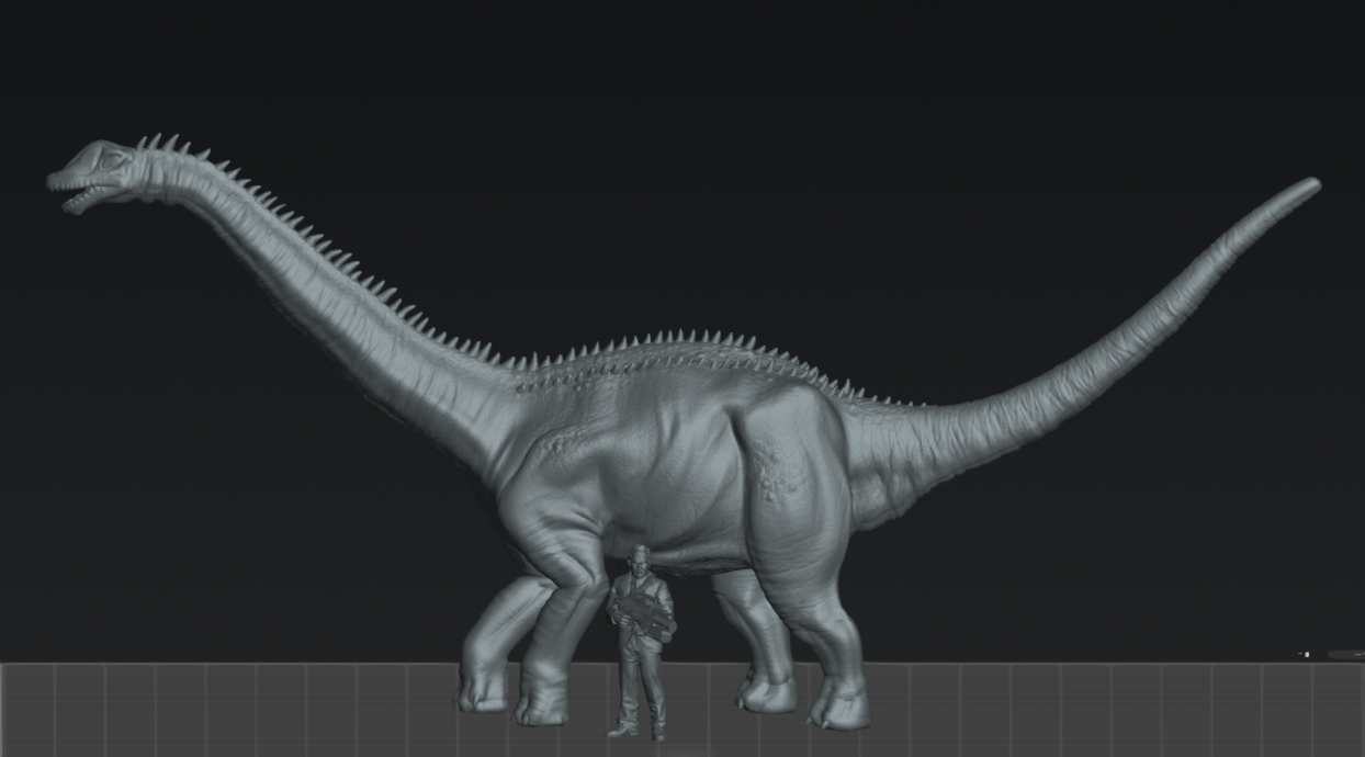 Brontosaurus | 15mm - 40mm Scale Dinosaur Miniature | DnD Frostgrave Mini | Epic