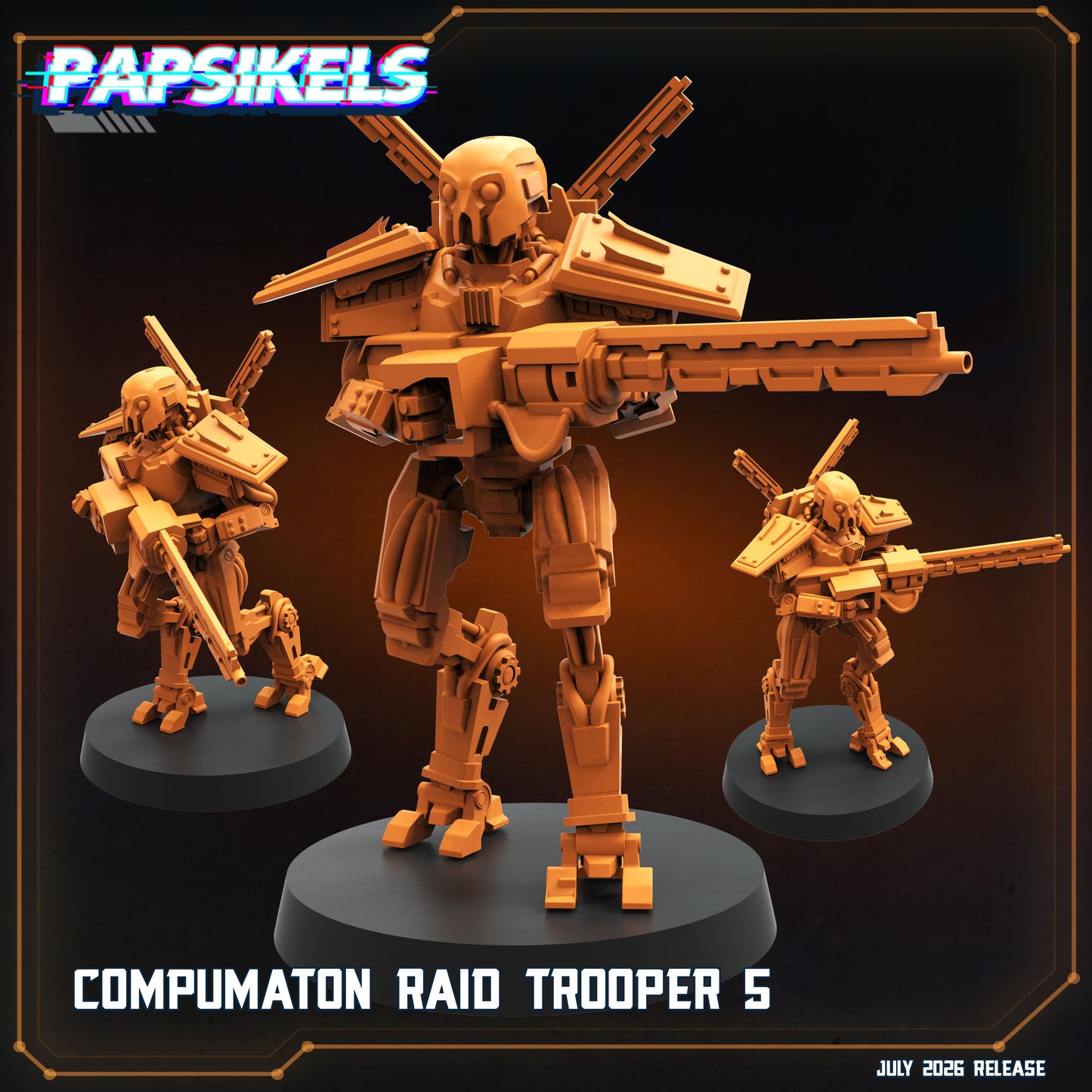 Compumaton Raid Troopers - 32mm Scale Sci Fi Helldivers Proxy | Papsikels