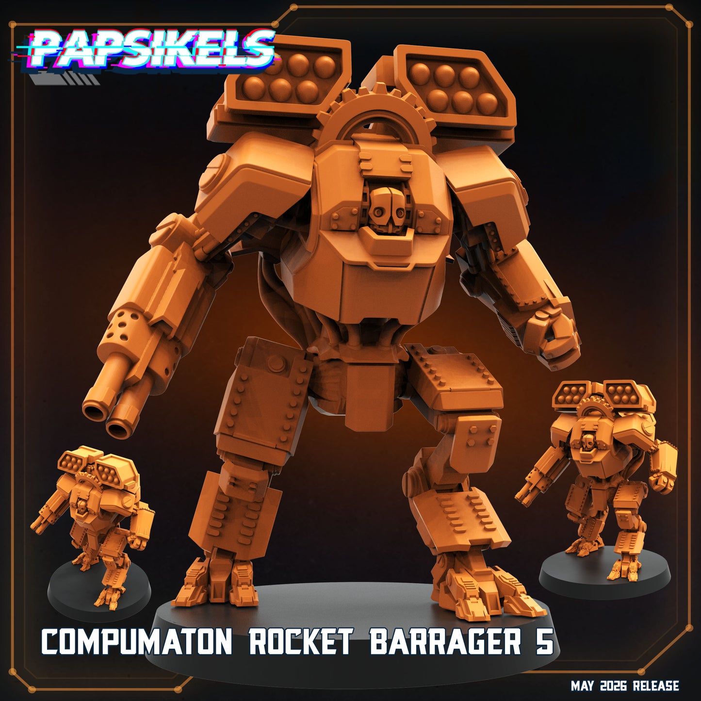 Compumaton Rocket Barragers - 32mm Scale Helldivers Proxy | Papsikels