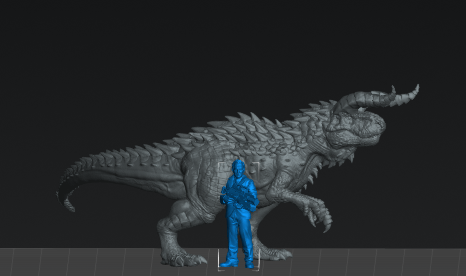 Carnotaurus Running | 15mm - 40mm Scale Dinosaur Miniature | DnD Frostgrave Mini | Epic