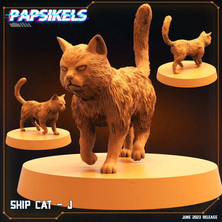Ship Cats Set - 32mm Scale Miniature | RPG | Sci fi | Papsikels