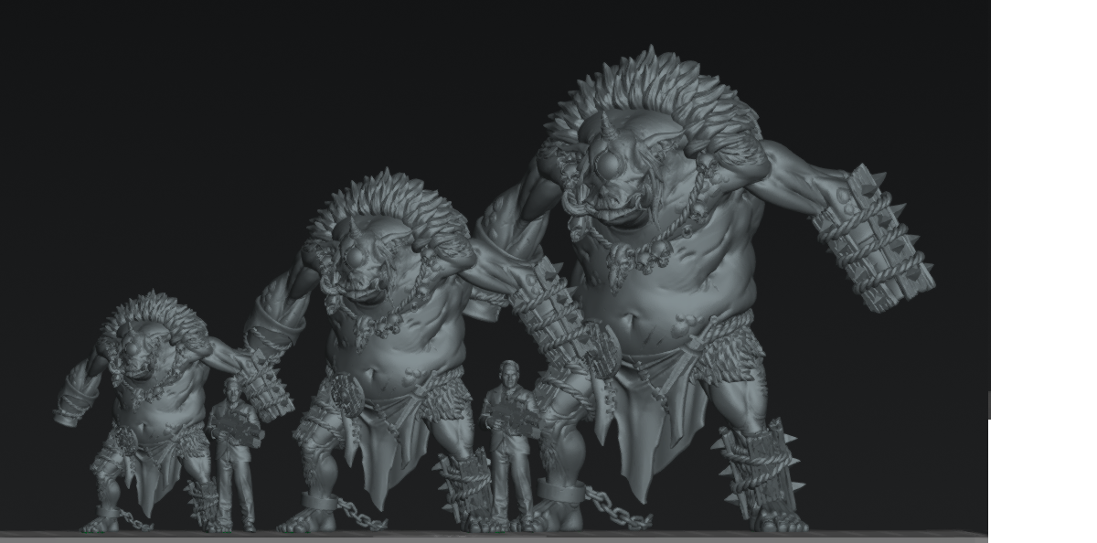 Lutgrog Orhog Cyclops | 28mm - 75mm Scale Resin Minis | DnD | Frostgrave Artisan Guild Pig Orc