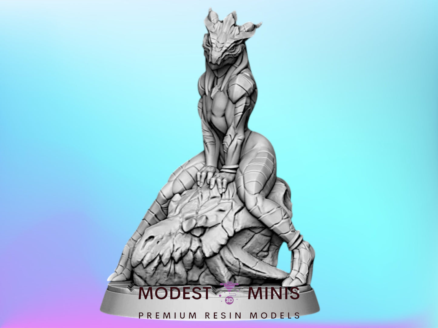 Draconian Maid Pinup | 28mm - 75mm Scale Resin Minis | DnD | Frostgrave Artisan Guild Dragonguard