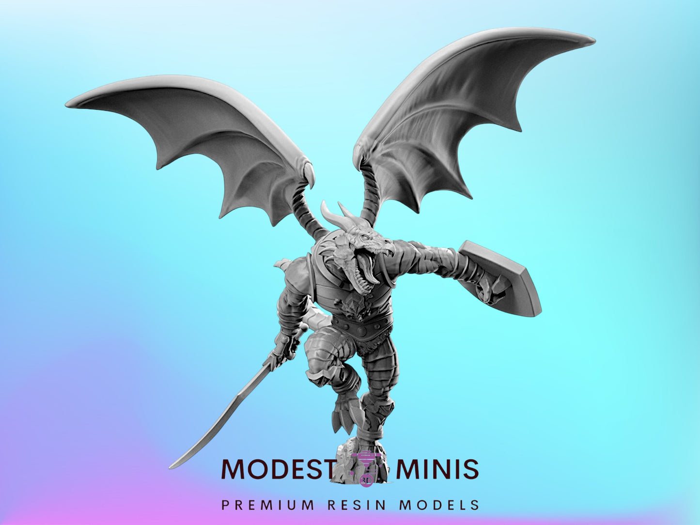 Dragomyr - 32mm Scale DnD Miniature | He-Man | 80's Fantasy Mini - RN Estudio