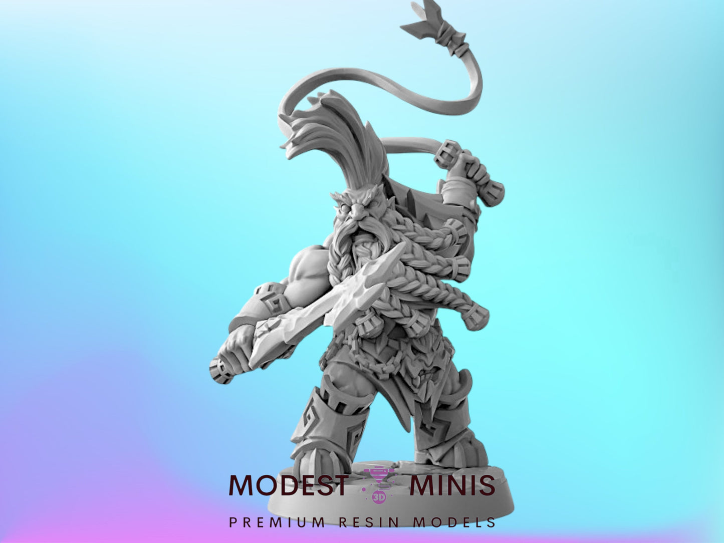 Dumlok Dwarf B | 28mm - 75mm Scale Resin Minis | DnD | Artisan Guild (Copy)