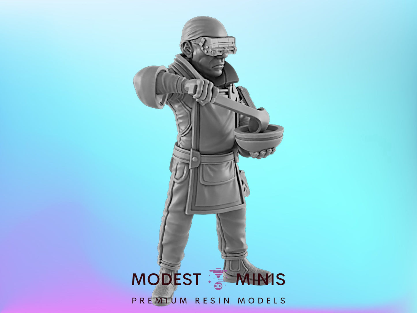 El Chefe | 25mm - 75mm Scale | DnD | EC3D Cyberpunk Mini | Ghost City