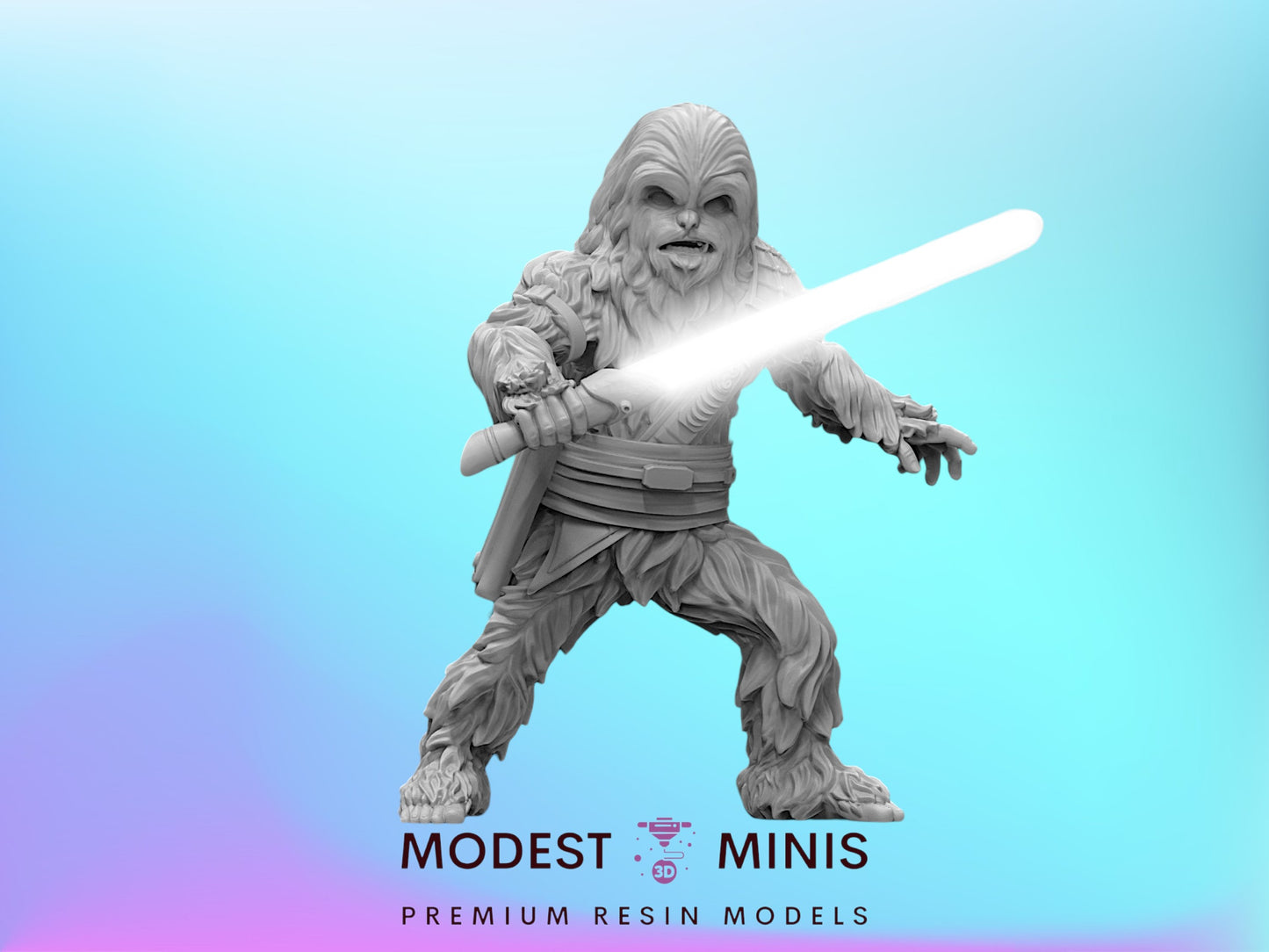 Young Furball Mystical Apprentice Gungi - 28mm - 40mm Scale Black Remnant Star Wars Mini