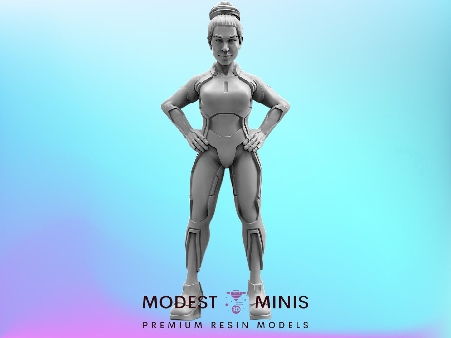 Program Armorer Gem - 28mm+ Scale Cyberpunk Miniature | Tron | Papsikels