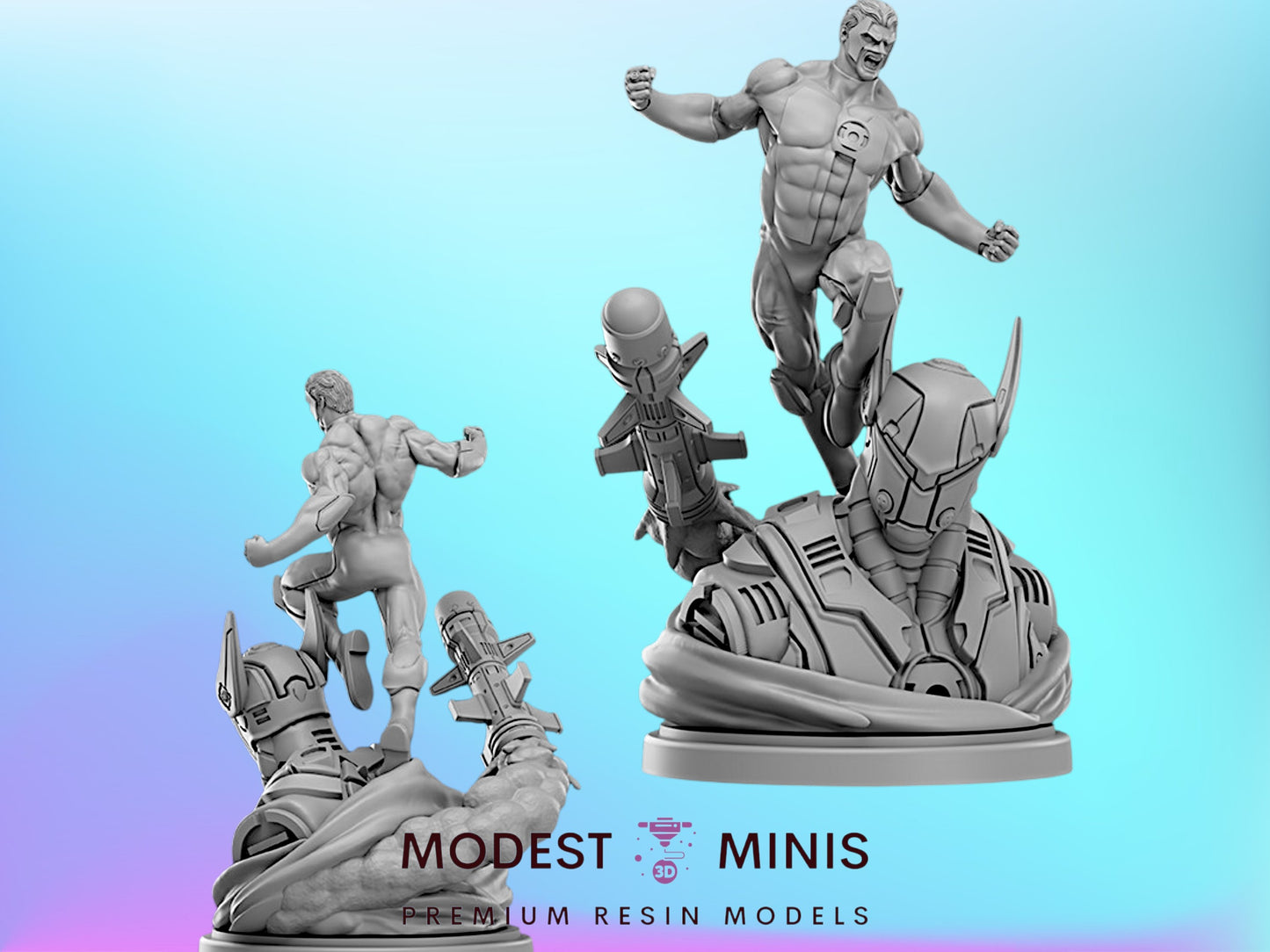 Willpower Prodigy | Green Lantern 32mm - 40mm Mini | Crisis Protocol Proxy | Superhero | Hall of Heroes