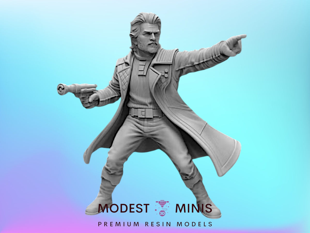 Veteran Special Forces Commander - 28mm - 40mm Scale Black Remnant Star Wars Mini