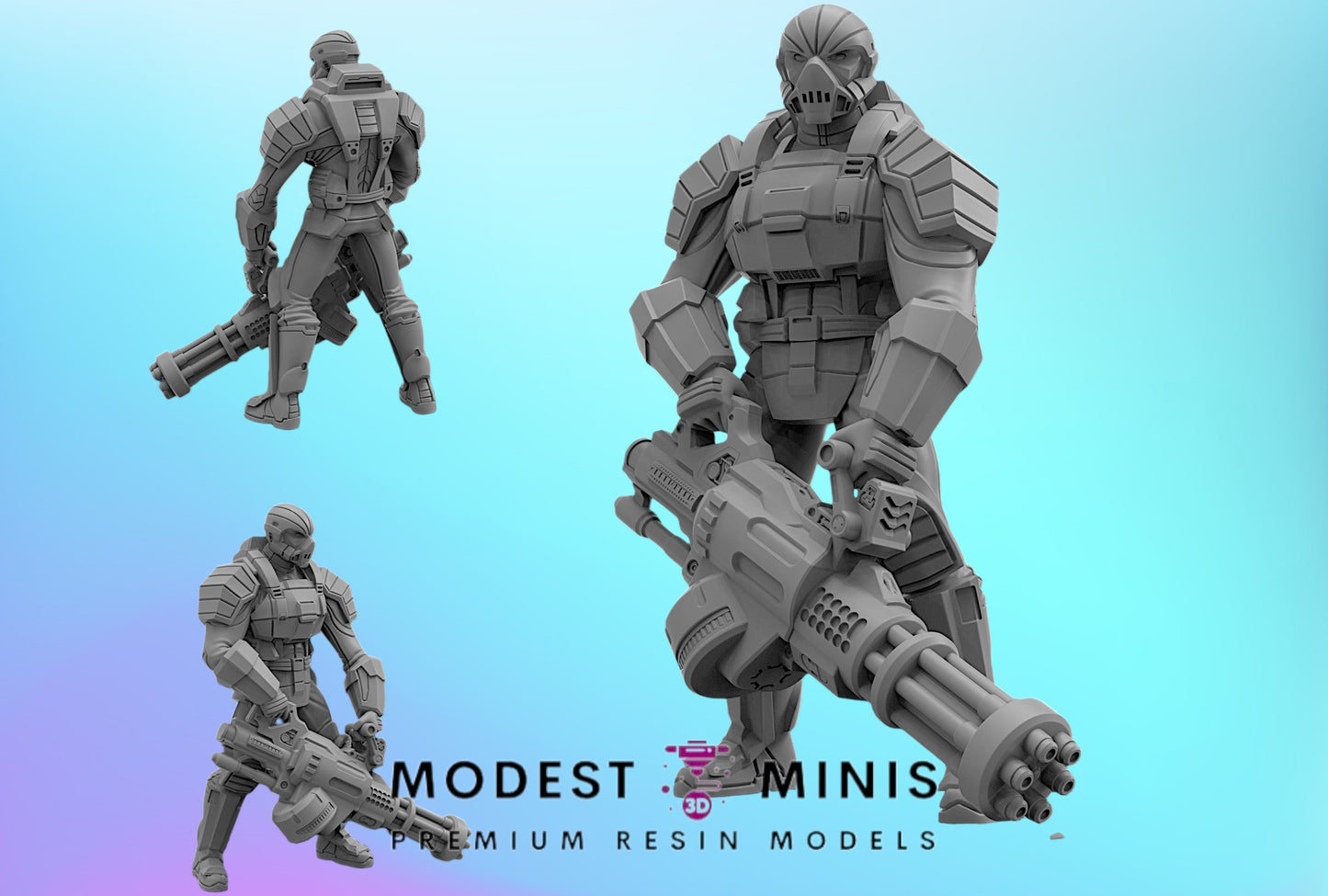 Hydra Heavy Armor 1 | 32mm - 40mm Mini | Crisis Protocol Proxy | Superhero | Trident