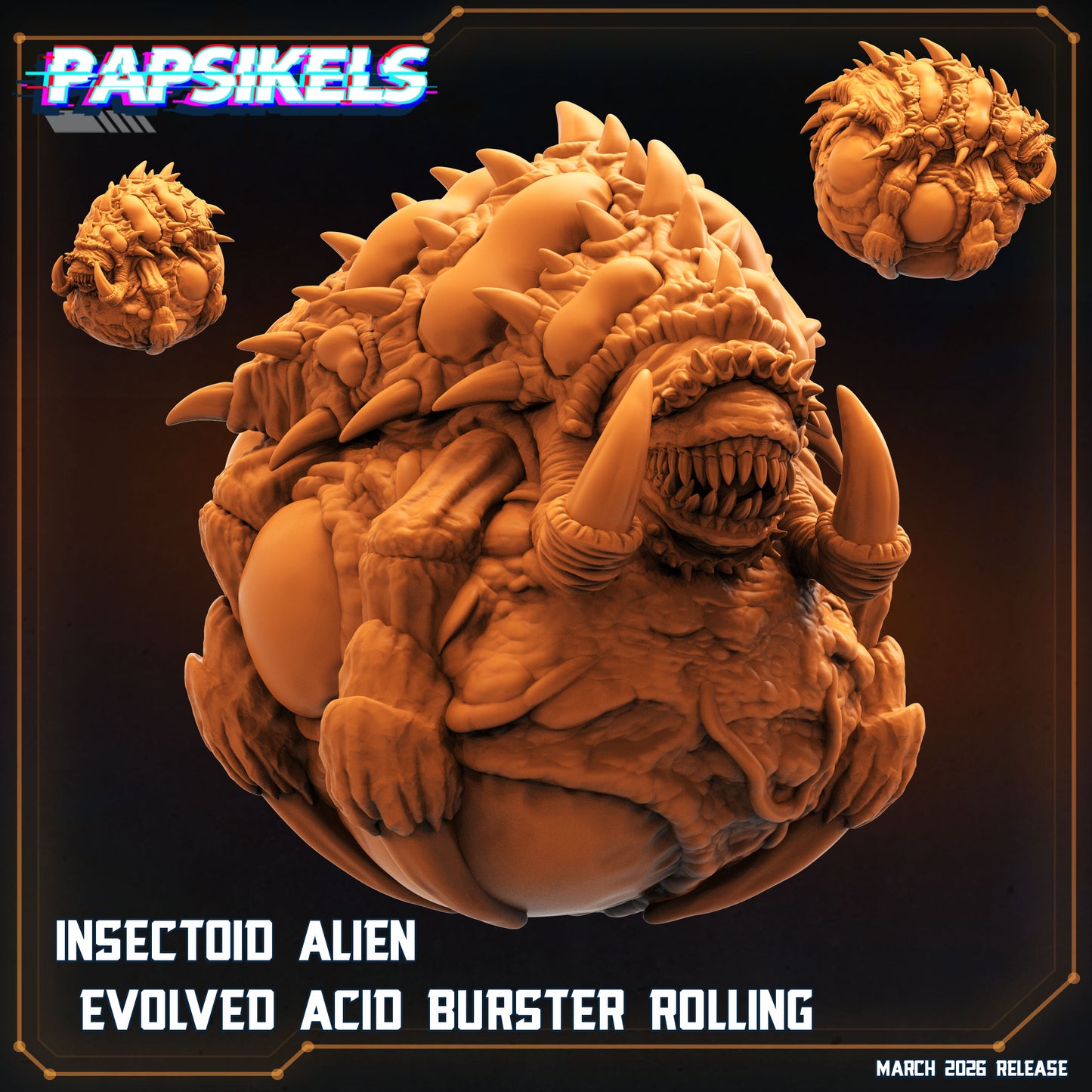 Insectoid Alien Evolved Acid Burster - 32mm Scale Starcraft Proxy | Papsikels