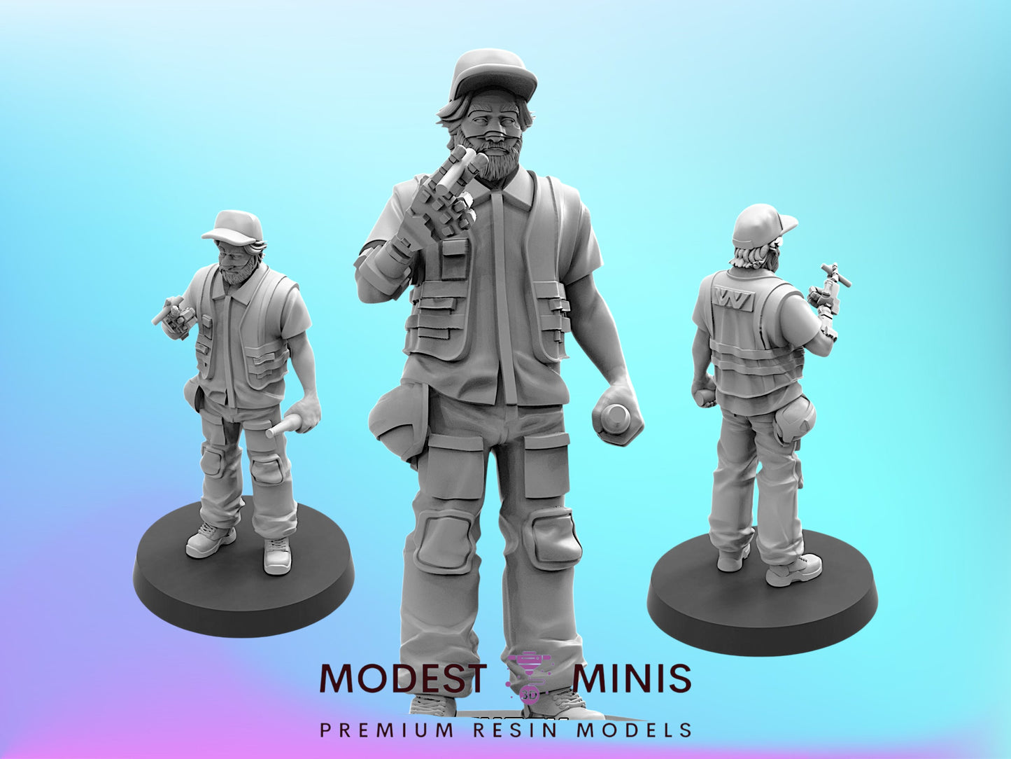 Space Crew Roughneck Foreman Jeremy - 32mm Scale Sci Fi Alien | Papsikels
