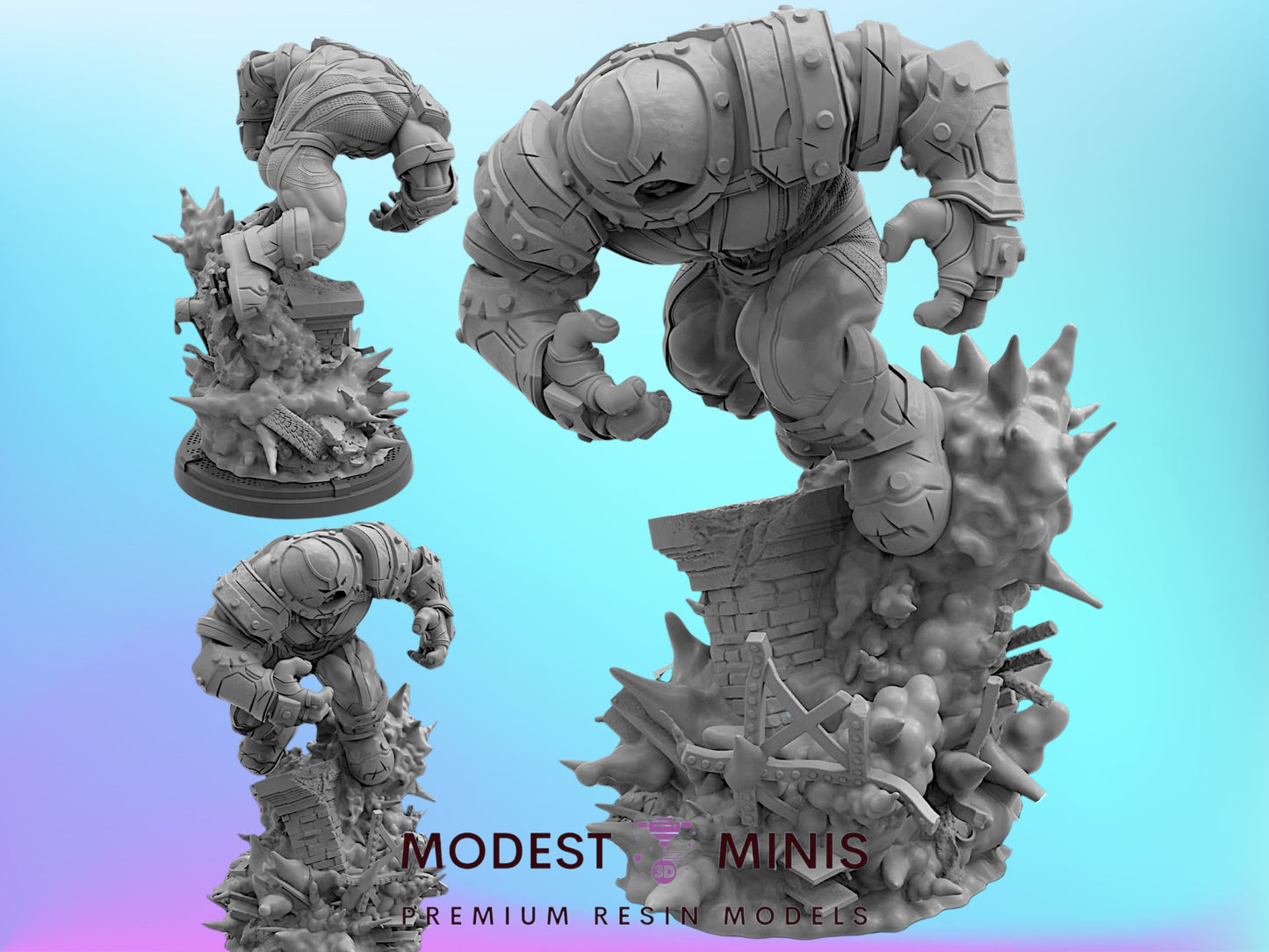 Savage Juggernaut | 32mm - 40mm Mini | Crisis Protocol Proxy | Superhero | Trident
