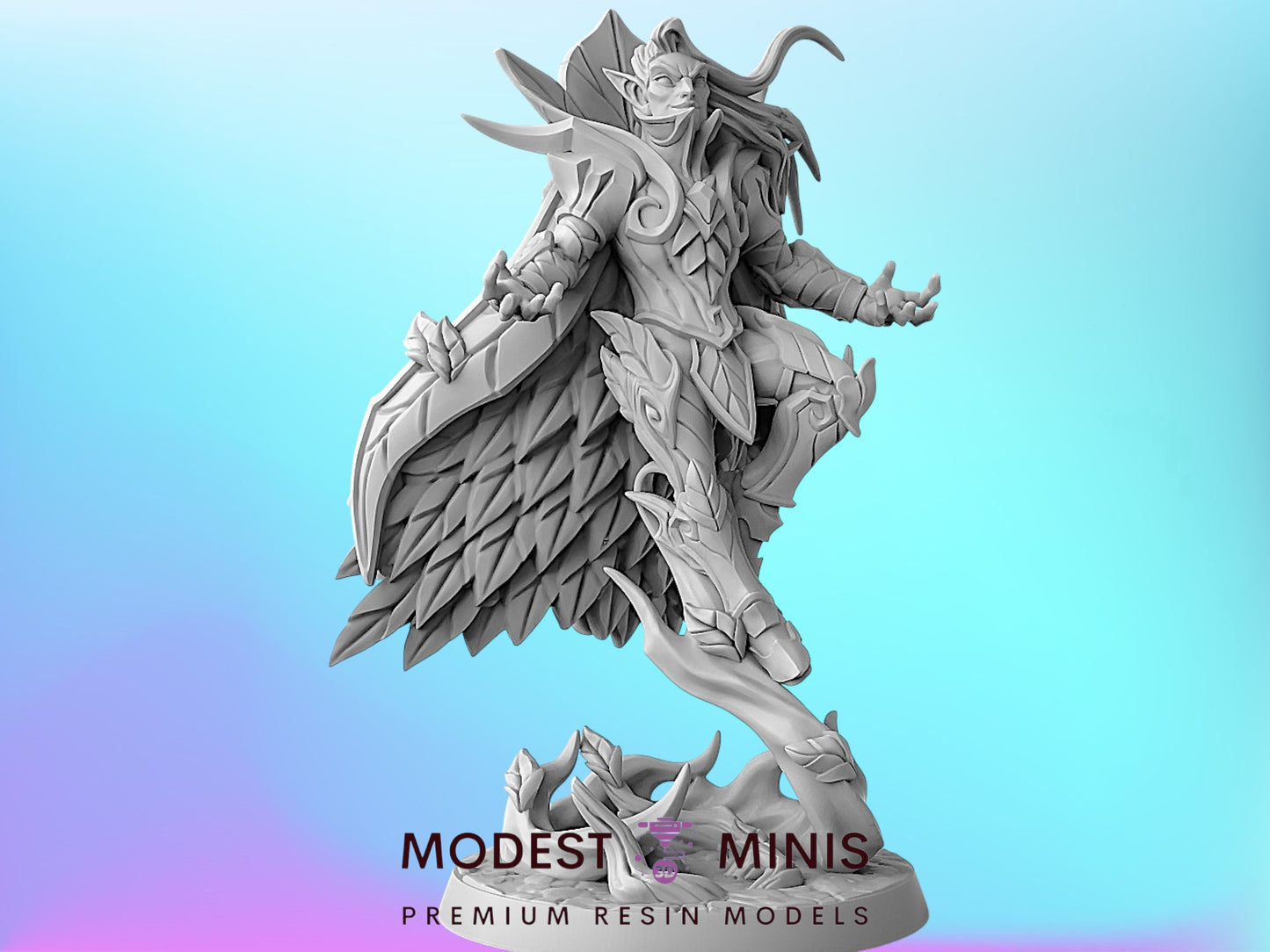 Kivael Wood Elf | 28mm - 75mm Scale Resin Minis | DnD | Artisan Guild Sylvan Knights