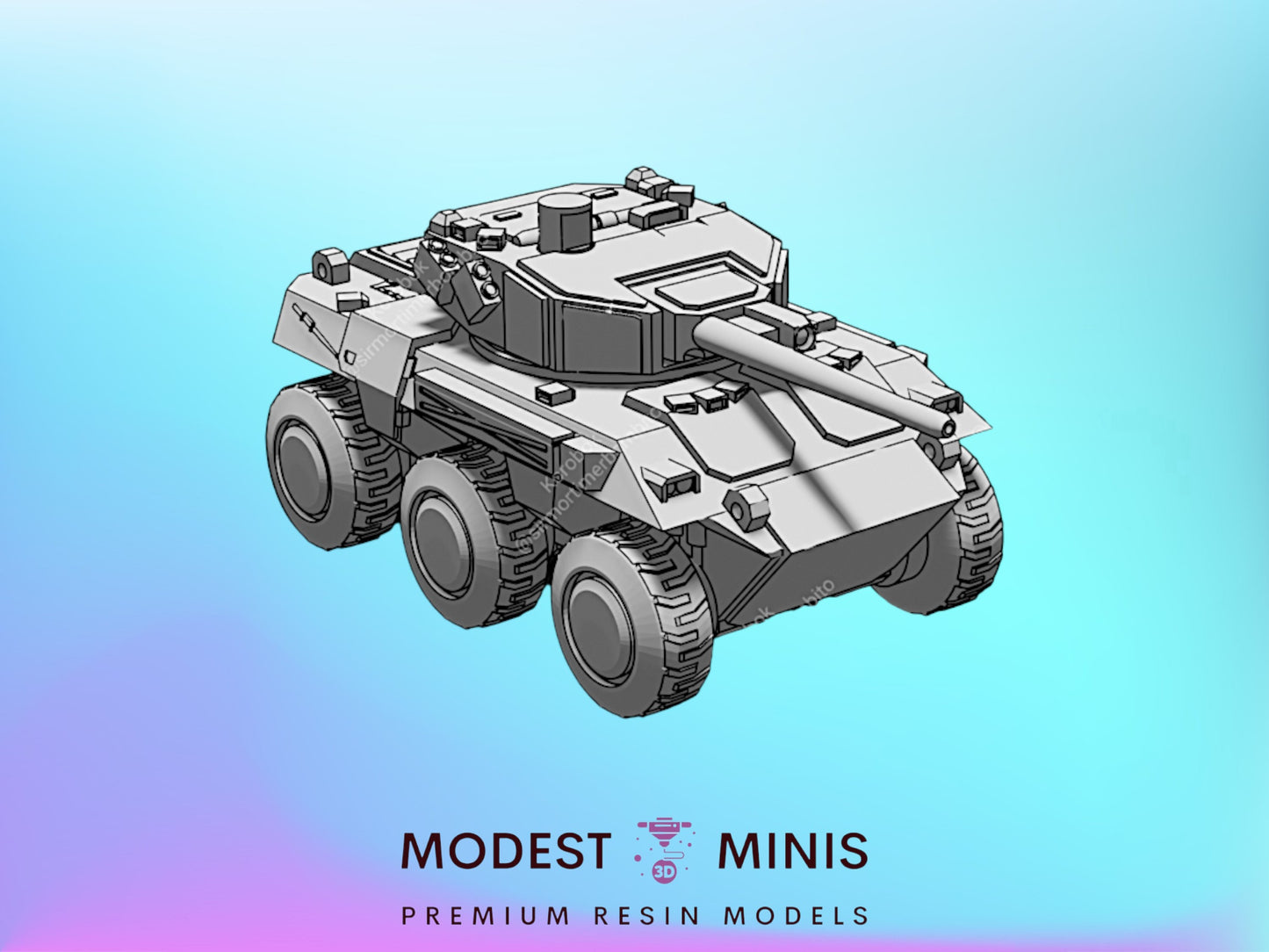 Korobok Tank | 1:265 | 285 | 6mm Battletech Scale | Sir Mortimer