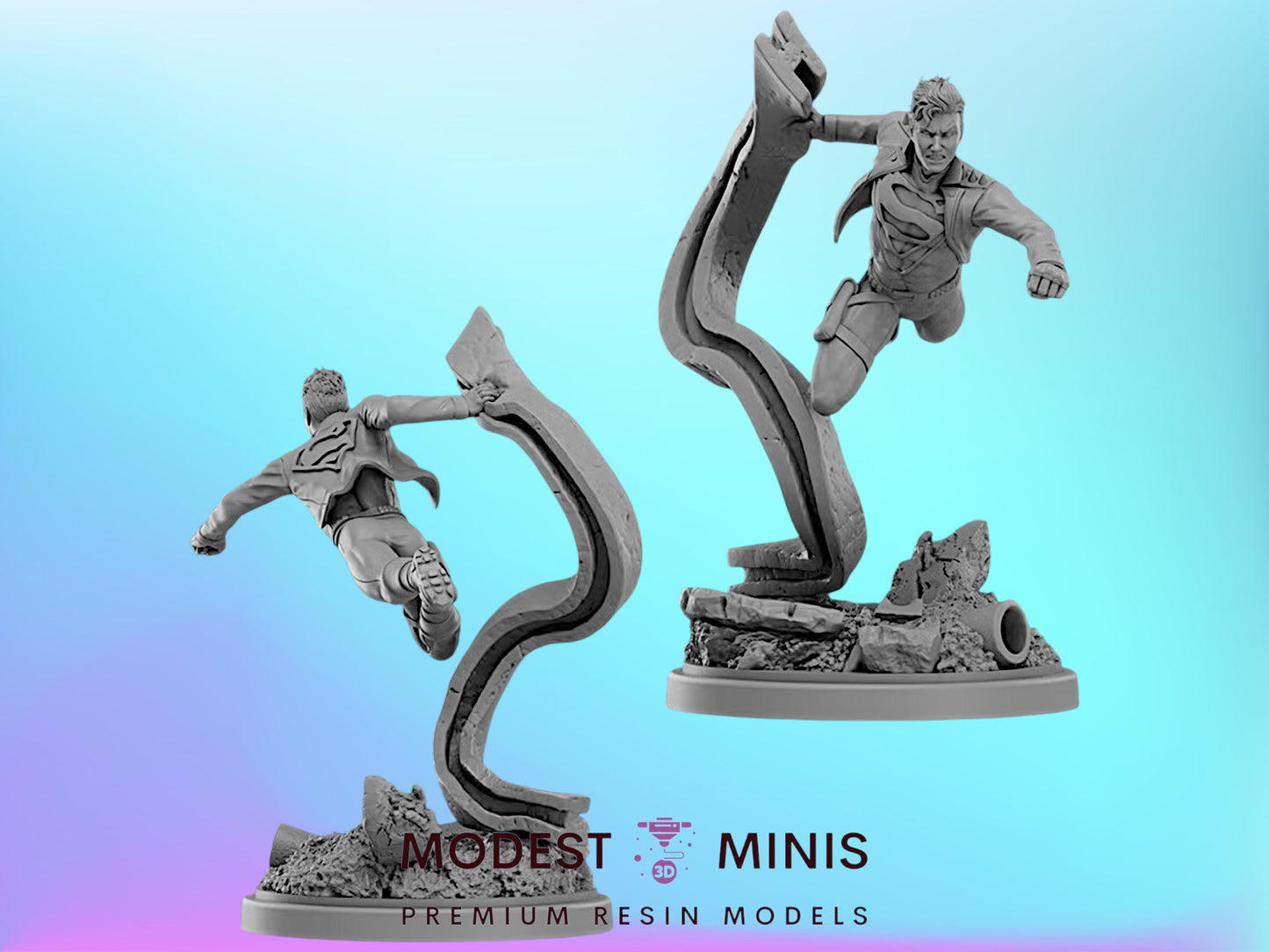Kryptonian Clone | 32mm - 40mm Mini | Crisis Protocol Proxy | Superhero | Hall of Heroes