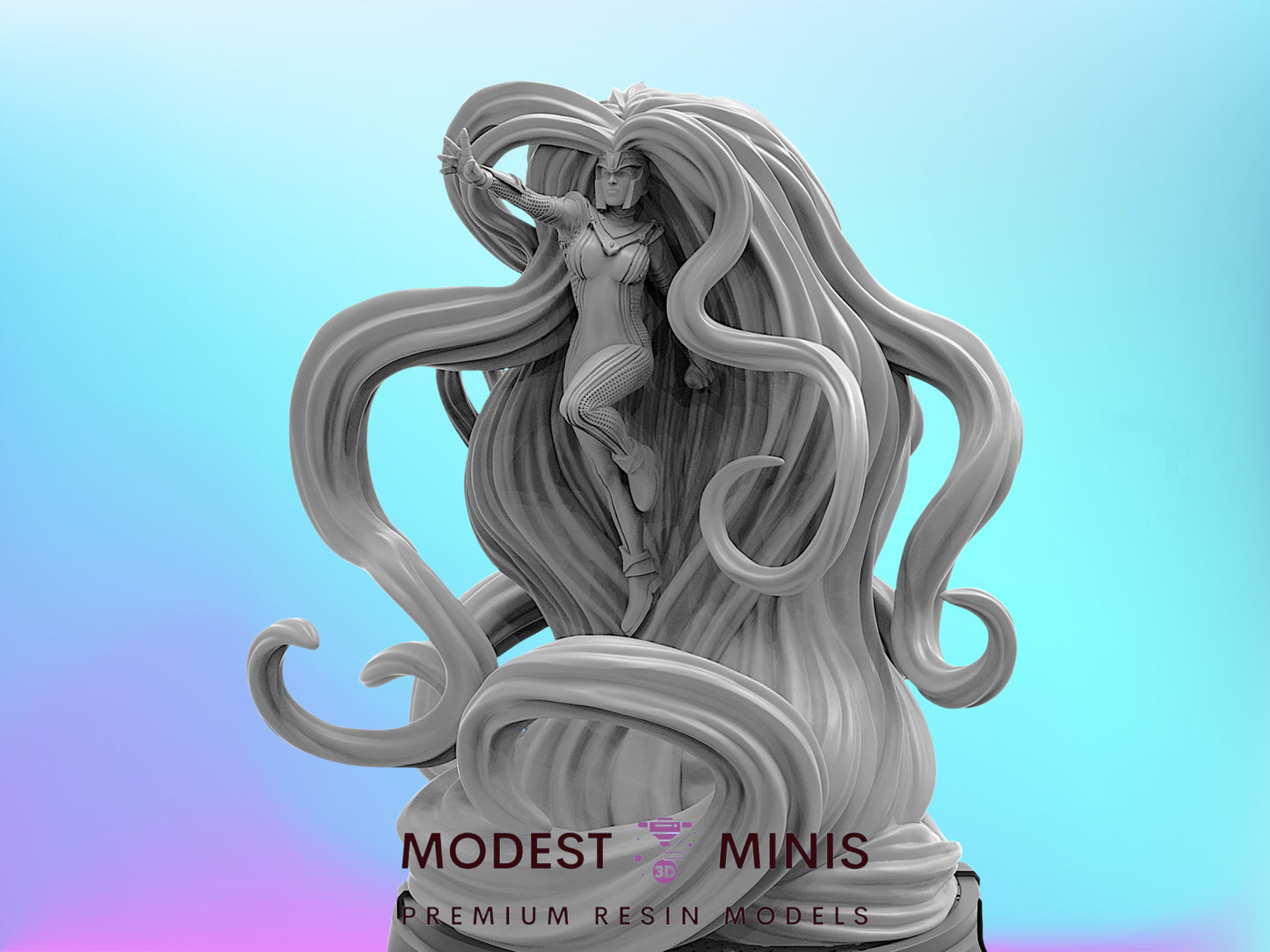 Lady Hair - 40mm Miniature | Crisis Protocol Proxy | Trident