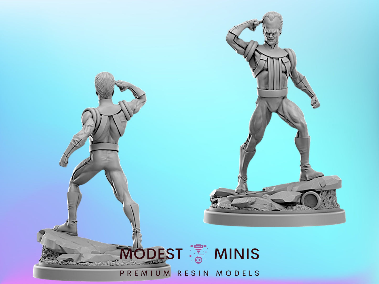 Gamma Mastermind | Leader 32mm - 40mm Mini | Crisis Protocol Proxy | Superhero | Hall of Heroes