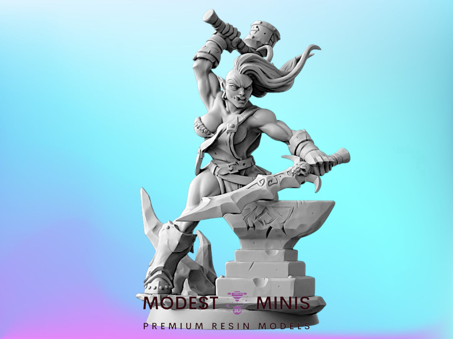 Logranna Orc | 28mm - 75mm Scale Resin Minis | DnD | Artisan Guild