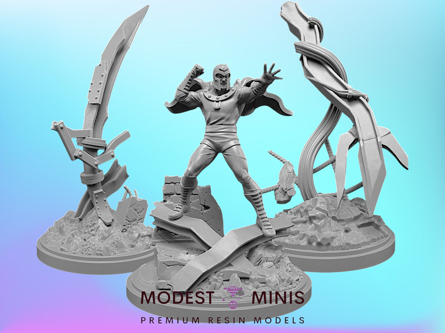 Silver Age Magneto | 32mm - 40mm Mini | Crisis Protocol Proxy | Superhero | C27