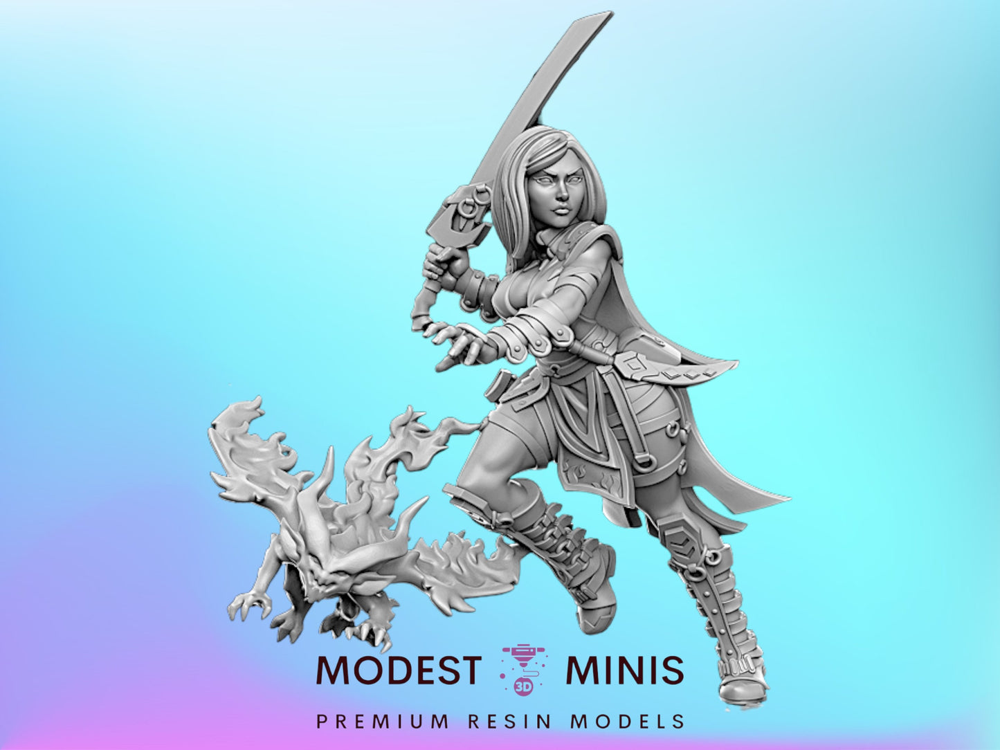 Magus Dungeon Pinups - 28mm 32mm Scale DnD Miniature | RN Estudio
