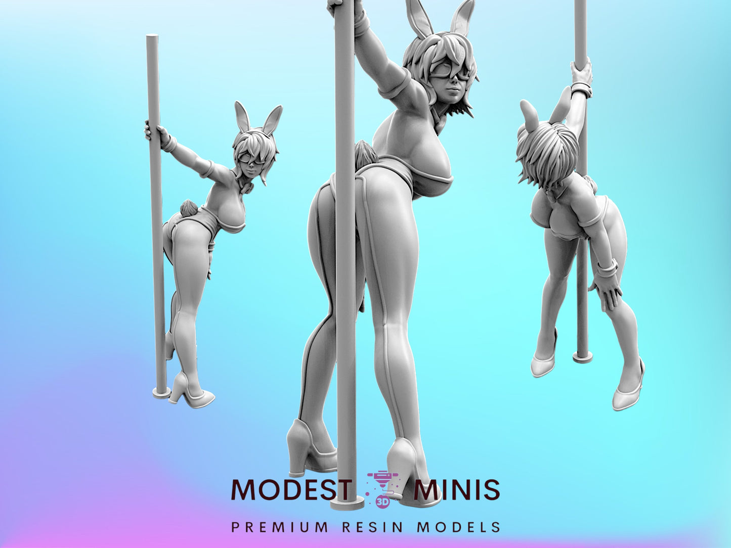 Danger Girl Cyberbunny Mara - 32mm Scale Cyberpunk Shadowrun | Papsikels