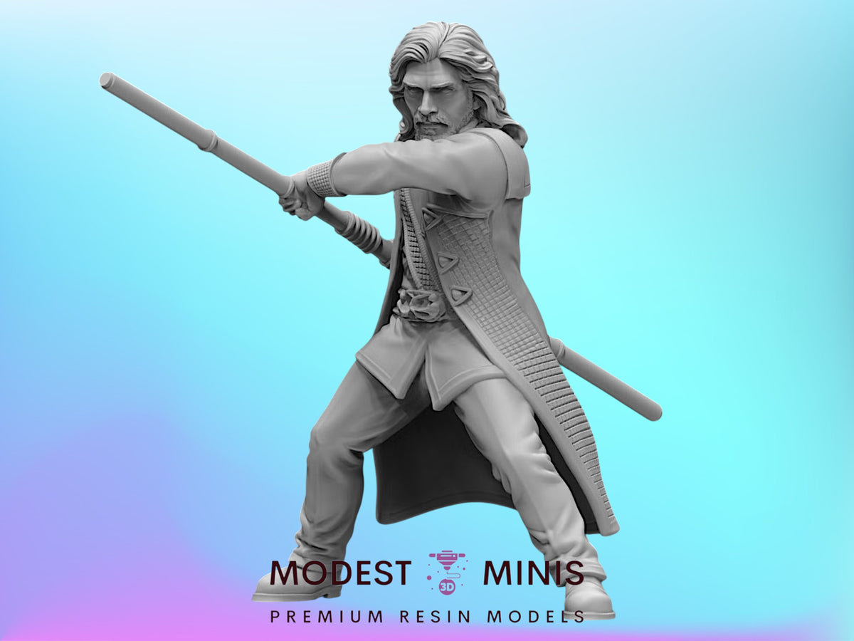 Warrior Monk Cole - 28mm - 40mm Scale Black Remnant Babylon 5 Mini