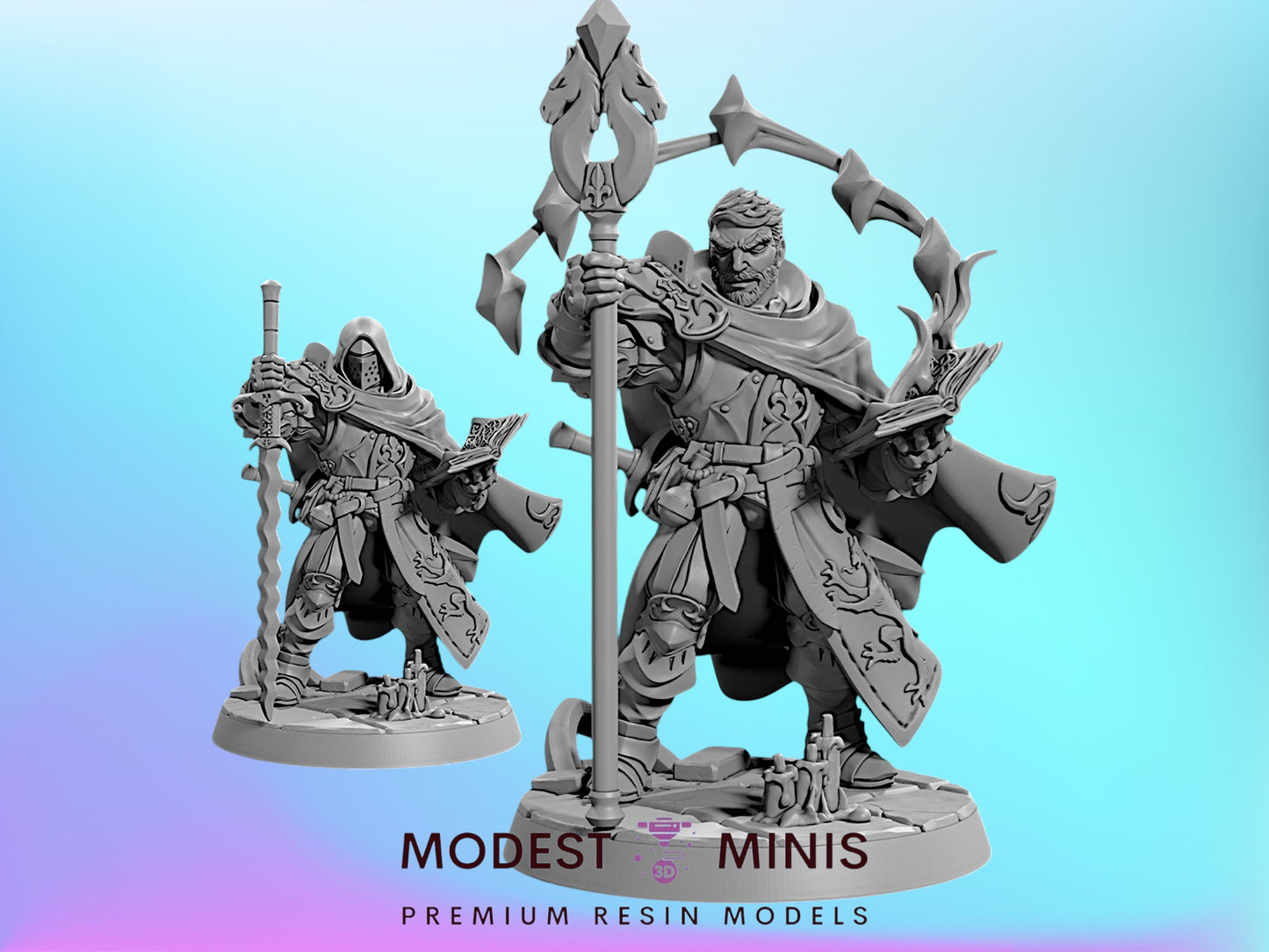 Battlemage Matija | 28mm - 75mm Scale Resin Minis | DnD | Frostgrave Artisan Guild Vanguard