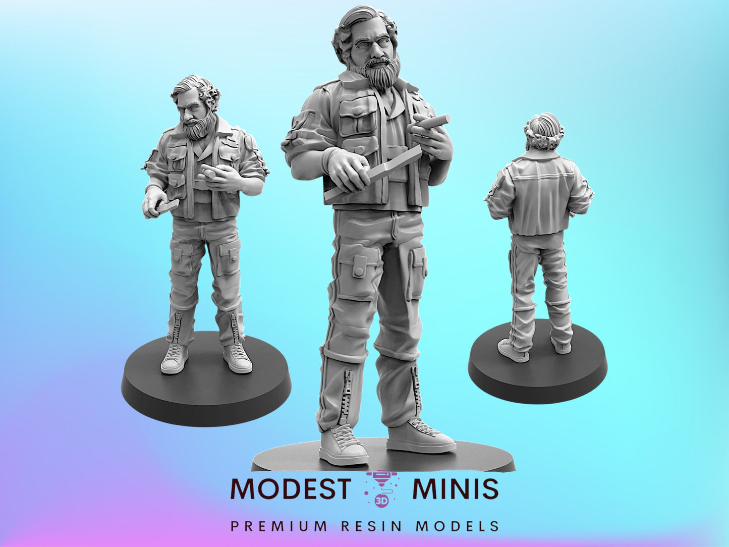 Space Crew Medical Officer | 28mm+ Scale Aliens Miniature | Sci fi | Papsikels
