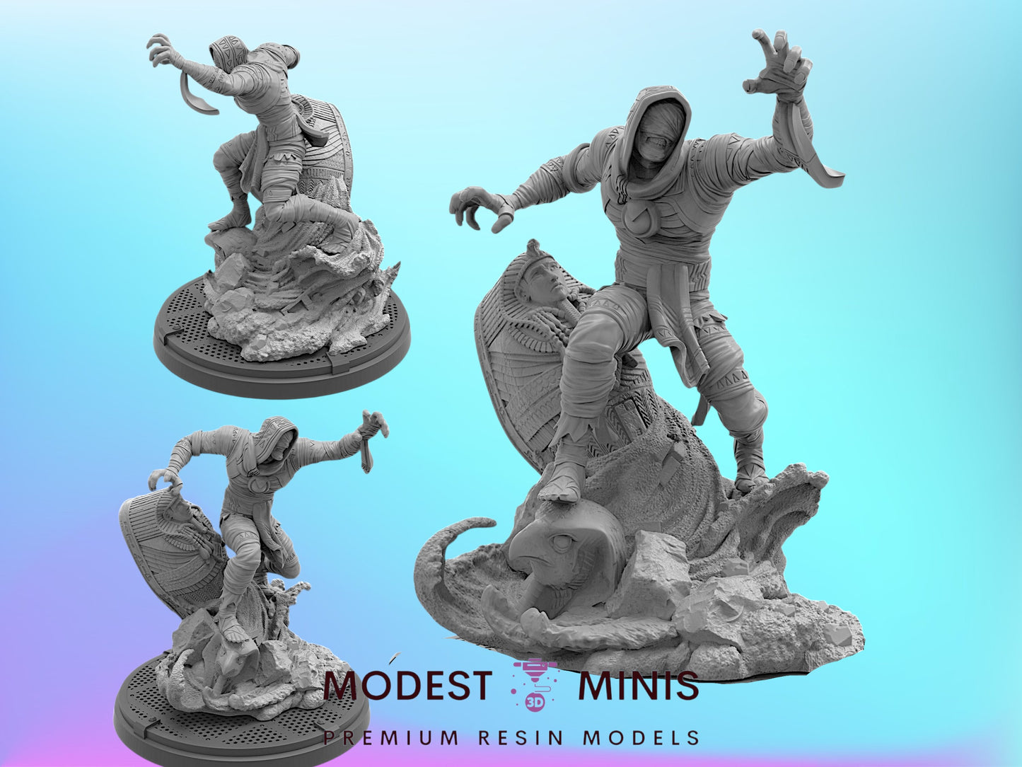 Living Mummy | 32mm - 40mm Mini | Crisis Protocol Proxy | Superhero | Trident