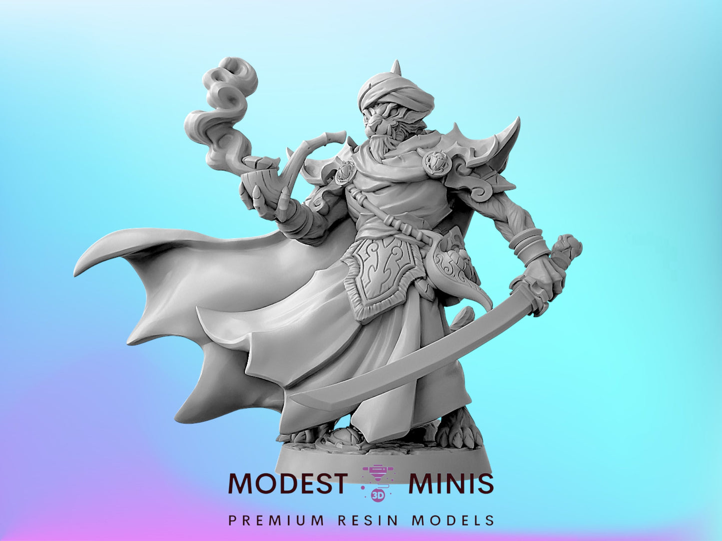 Namur Makir | 28mm - 75mm Scale Resin Minis | DnD | Artisan Guild Rakshakin Tabaxi
