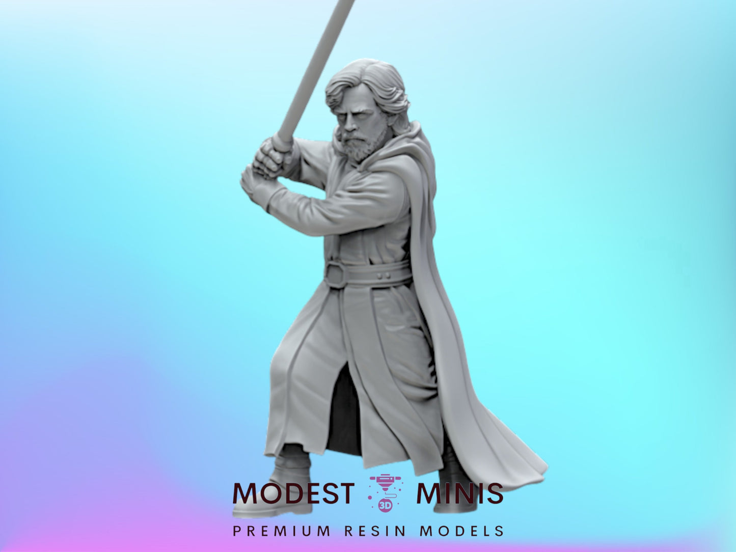 Old Luke - 28mm - 40mm Scale | Star Wars Mini