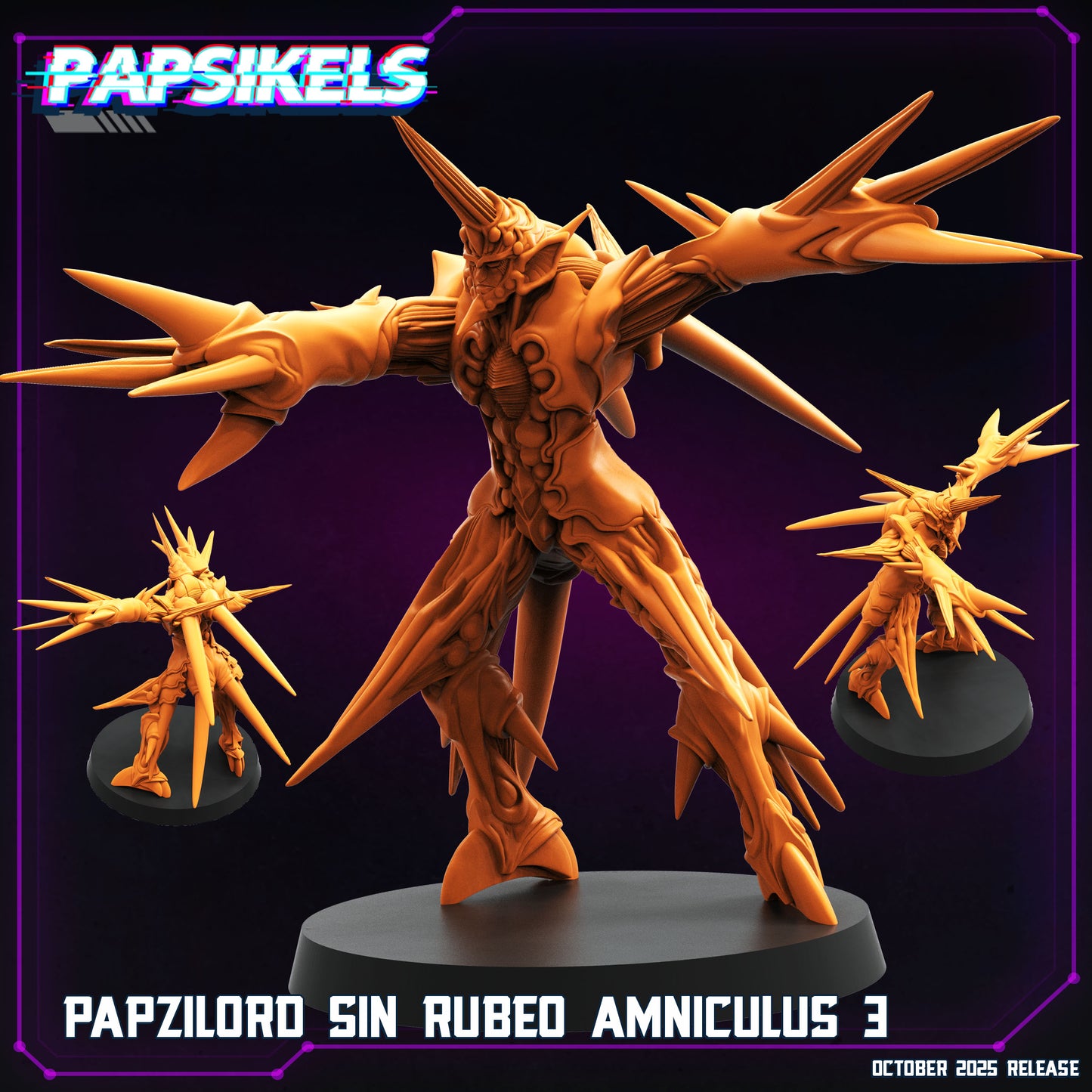 Papsilord Sin Rubeo Amniculus - Resin Cyberpunk Miniature | Papsikels