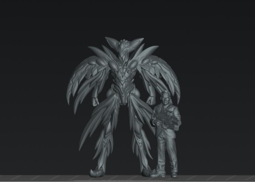 Papsilord Caerleon Battle Form - 32mm Scale Cyberpunk Mini | Guyver | Papsikels