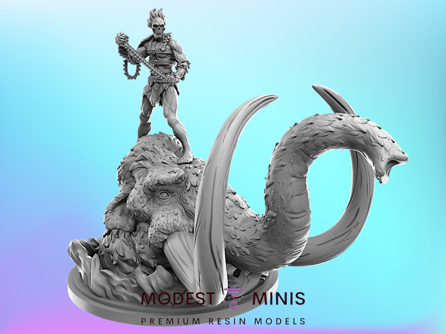 Prehistoric Penance | Ghost Rider 32mm - 40mm Mini | Crisis Protocol Proxy | Superhero | C27
