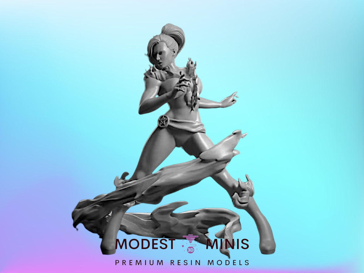 Popstar Sorceress | 32mm - 40mm Mini | Crisis Protocol Proxy | Superhero | Legion