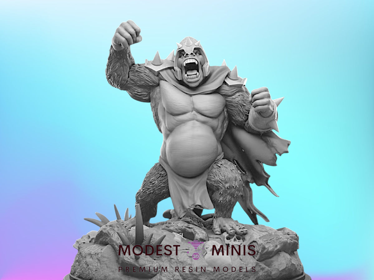 Primal Tyrant Grodd | 32mm - 40mm Mini | Crisis Protocol Proxy | Superhero | Hall of Heroes