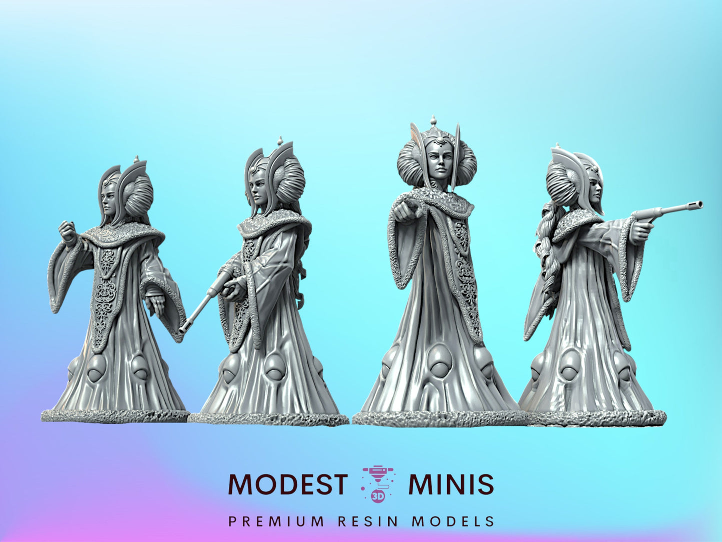 Rebel Queen - 28mm - 40mm Scale | Star Wars Legion Mini | War Bear