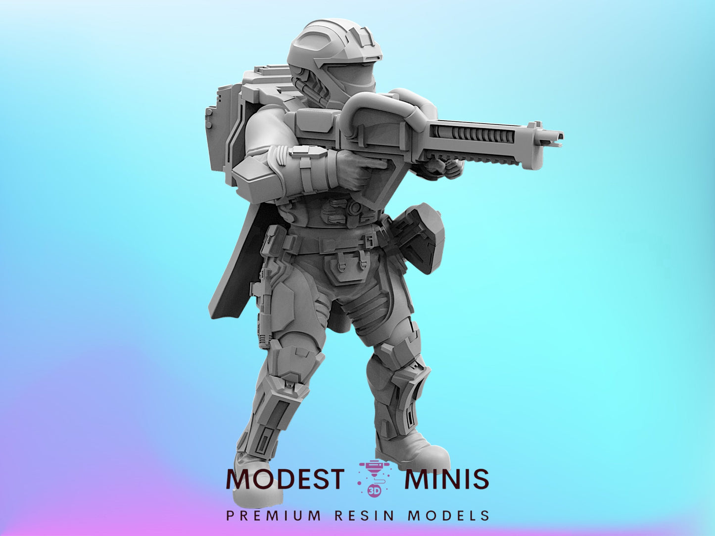 Recon Helljumper Arcthrower | 28mm - 75mm Scale Aliens Miniature | Papsikel