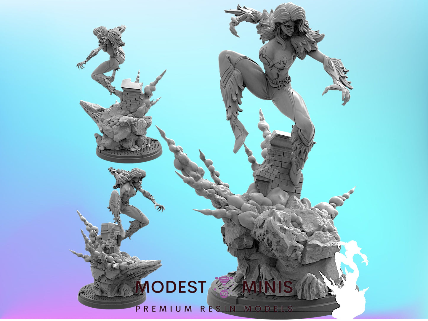 Rivals Black Cat | 32mm - 40mm Mini | Crisis Protocol Proxy | Superhero | Trident