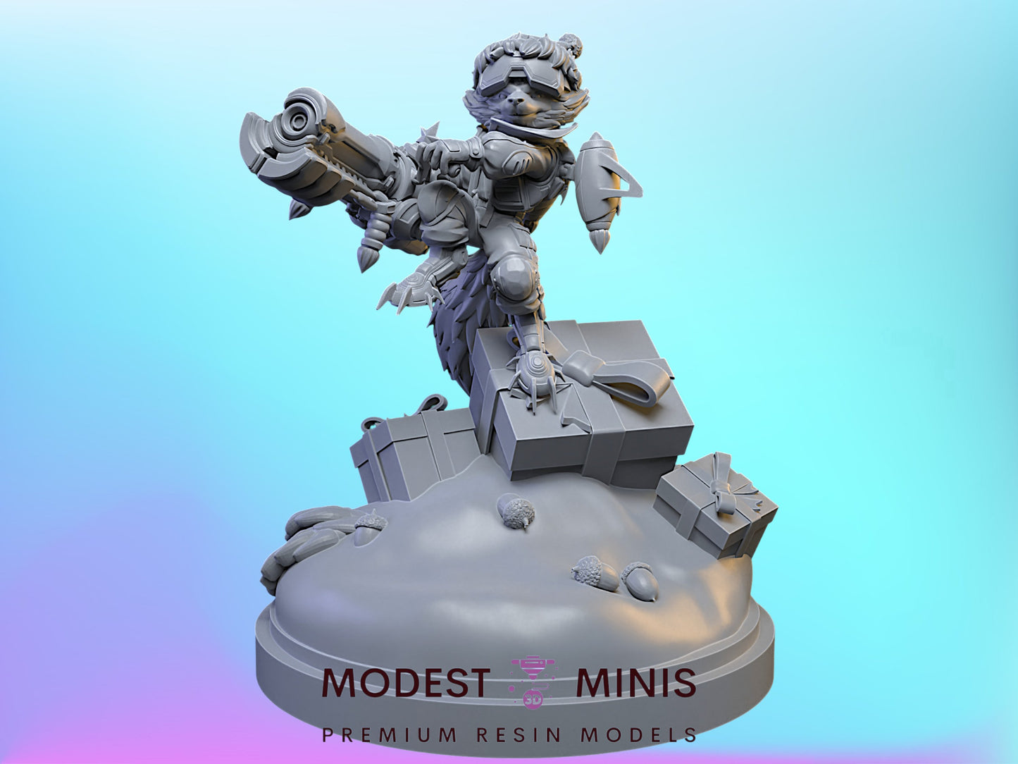 Christmas Rocket Rivals - 32mm - 40mm Mini | DnD Mini | Superhero | C27