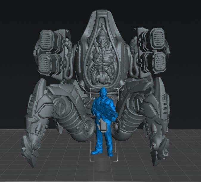 Cybernetic War Machine | 28mm - 75mm Scale Aliens Miniature | Papsikel