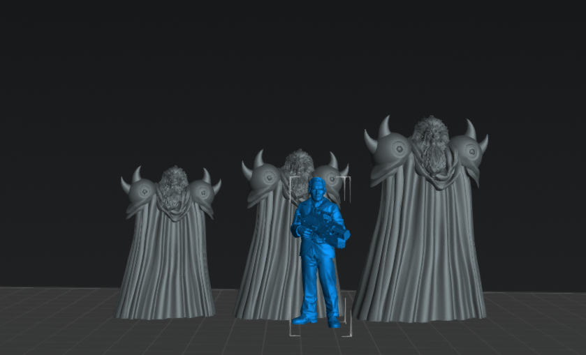 Waferdanos Human Form - 28mm+ Scale Cyberpunk Miniature | Guyver | Papsikels