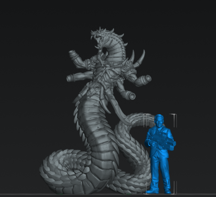 Sethris Yuan Ti | 28mm - 75mm Scale Resin Minis | DnD | Frostgrave Artisan Maneater Nagarot