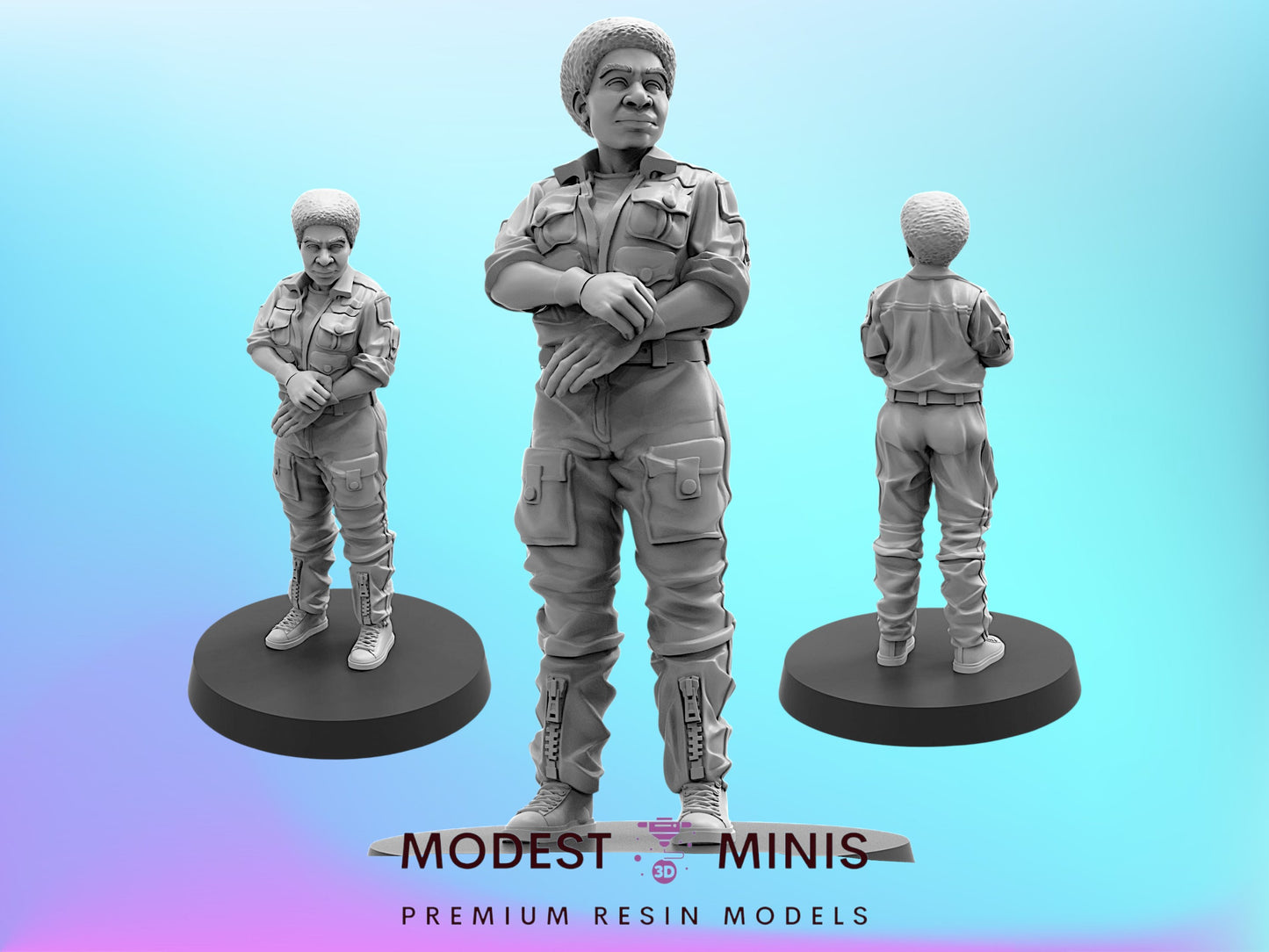 Space Crew Science Officer | 28mm+ Scale Aliens Miniature | Sci fi | Papsikels