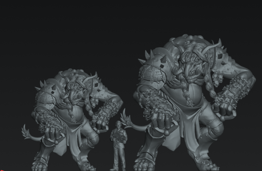 Giant Vaargrom Siege Troll | 28mm - 75mm Scale Resin Minis | DnD | Frostgrave Artisan Guild